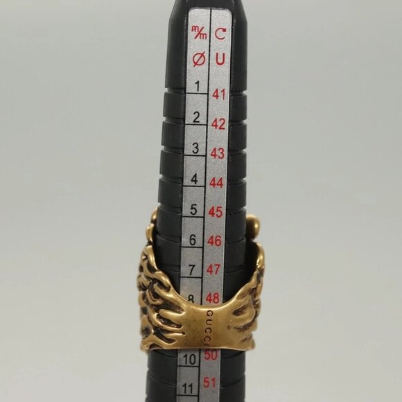 GUCCI Ring Metal Gold Auth bs26778 - Picture 9 of 9
